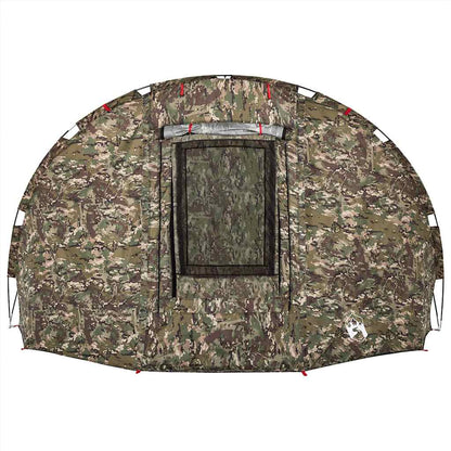 vidaXL Fishing Tent 5-Person Camouflage Waterproof - Green