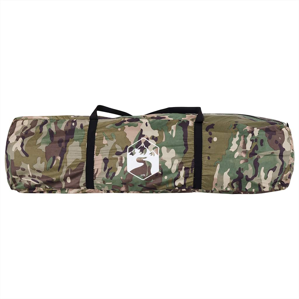 vidaXL Fishing Tent 5-Person Camouflage Waterproof - Green