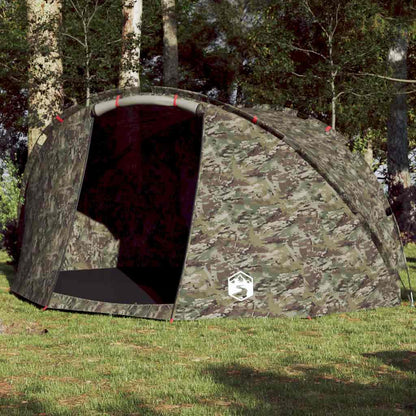 vidaXL Fishing Tent 5-Person Camouflage Waterproof - Green