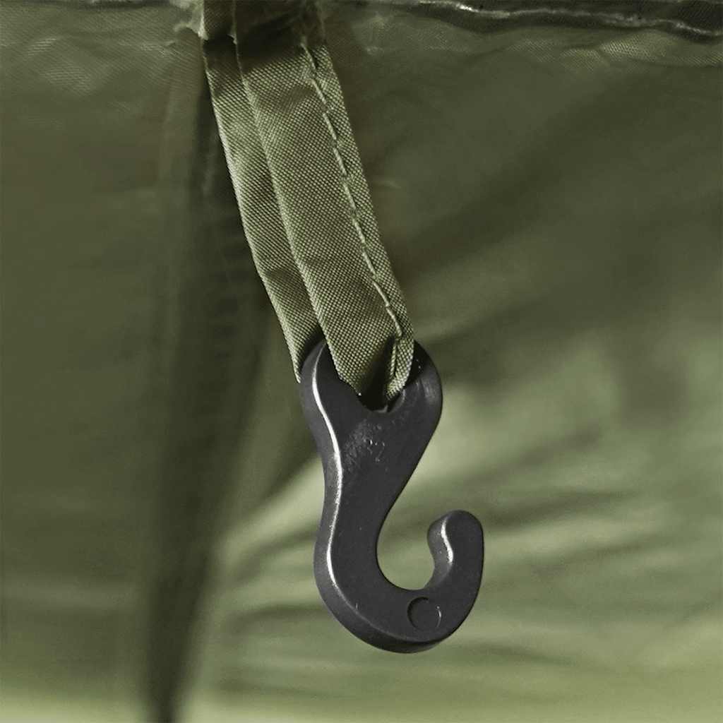 vidaXL Fishing Tent 4-Person Olive Green Quick Release