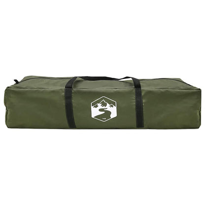 vidaXL Fishing Tent 4-Person Olive Green Quick Release