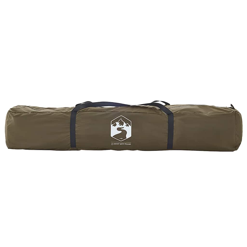 vidaXL Fishing Tent 4-Person Olive Green Quick Release