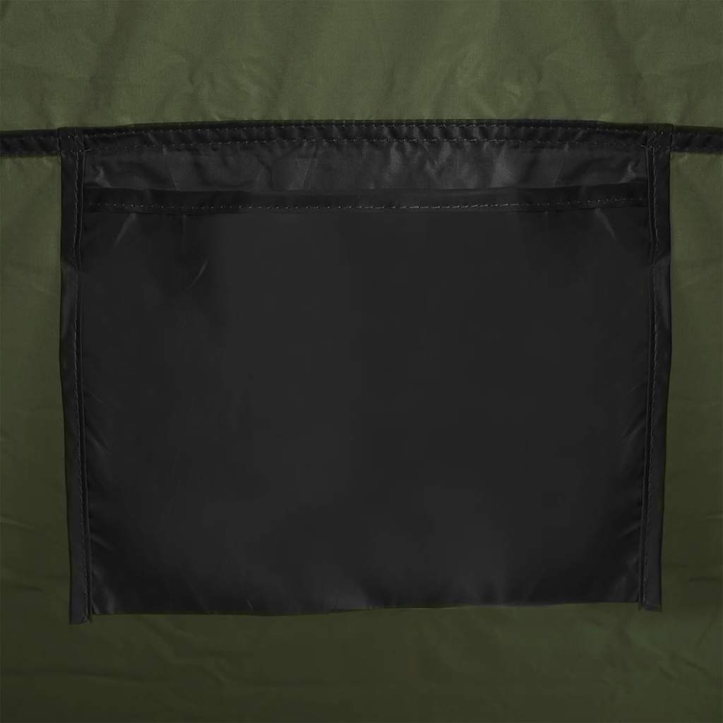 vidaXL Fishing Tent 4-Person Olive Green Quick Release
