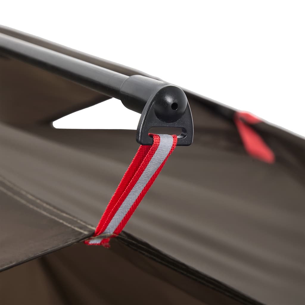 vidaXL Fishing Tent 4-Person Brown Quick Release