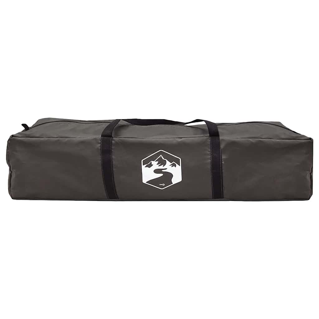 vidaXL Fishing Tent 4-Person Brown Quick Release