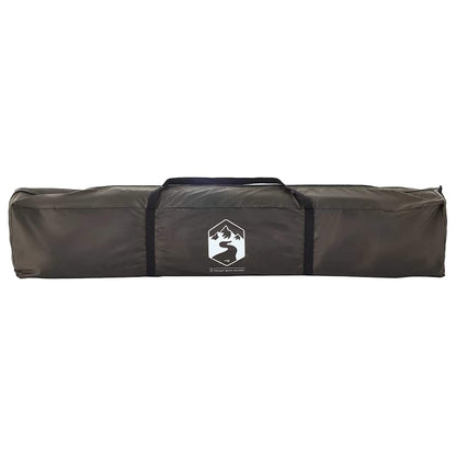 vidaXL Fishing Tent 4-Person Brown Quick Release