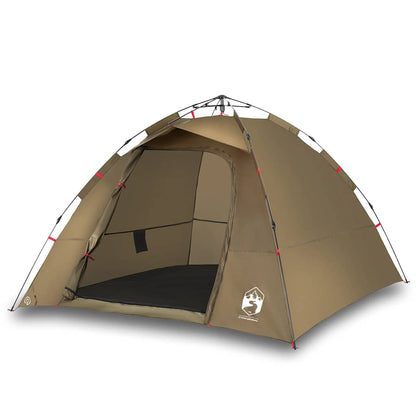 vidaXL Fishing Tent 4-Person Olive Green Quick Release - 36623