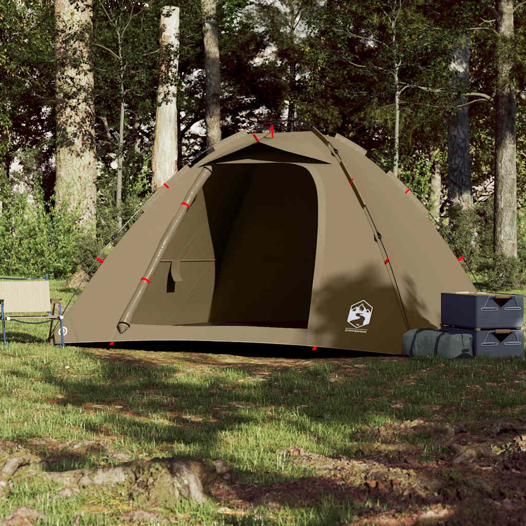 vidaXL Fishing Tent 4-Person Olive Green Quick Release - 36623