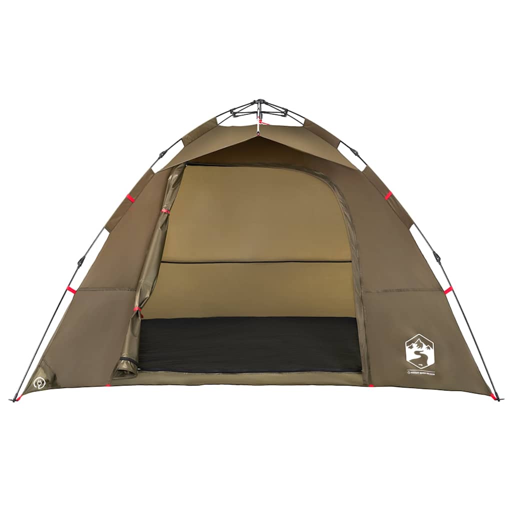 vidaXL Fishing Tent 4-Person Olive Green Quick Release - 36623