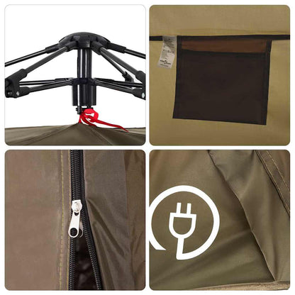 vidaXL Fishing Tent 4-Person Olive Green Quick Release - 36623