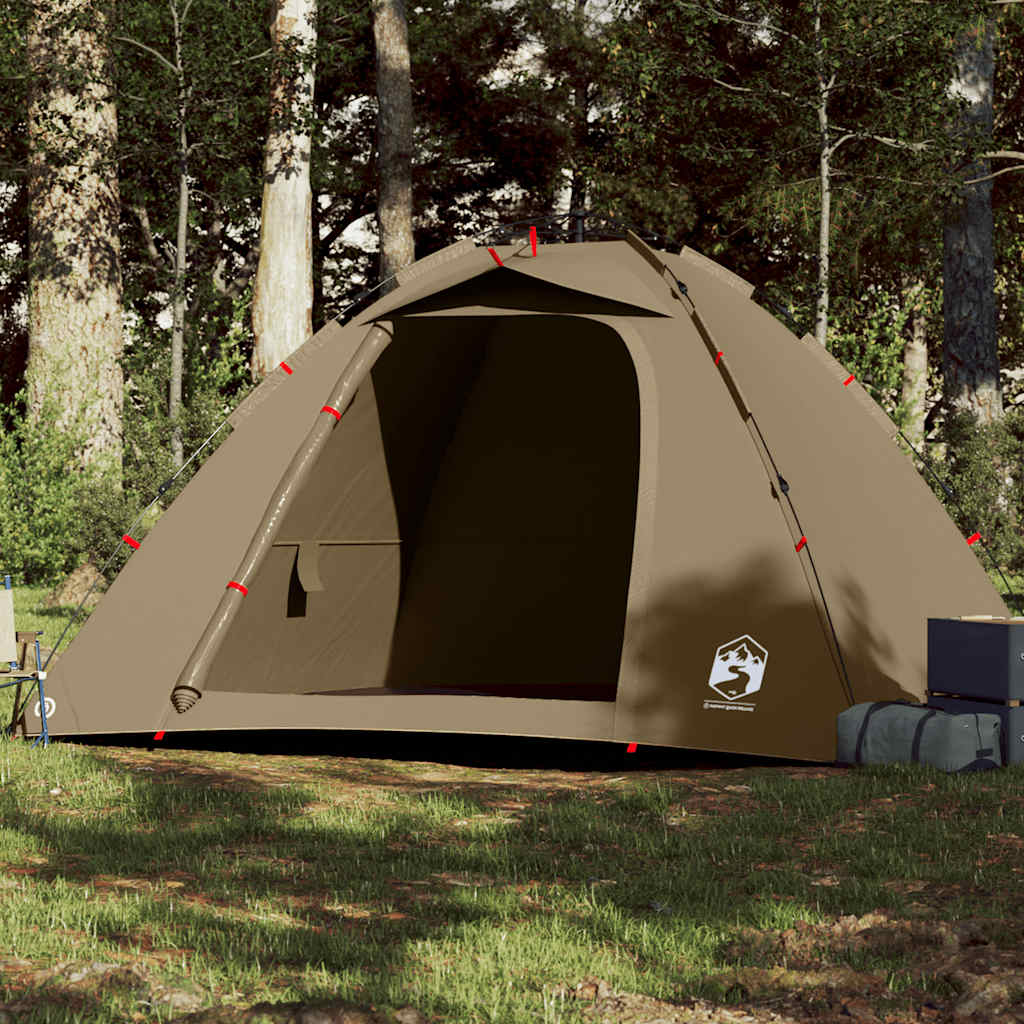 vidaXL Fishing Tent 4-Person Olive Green Quick Release - 36623