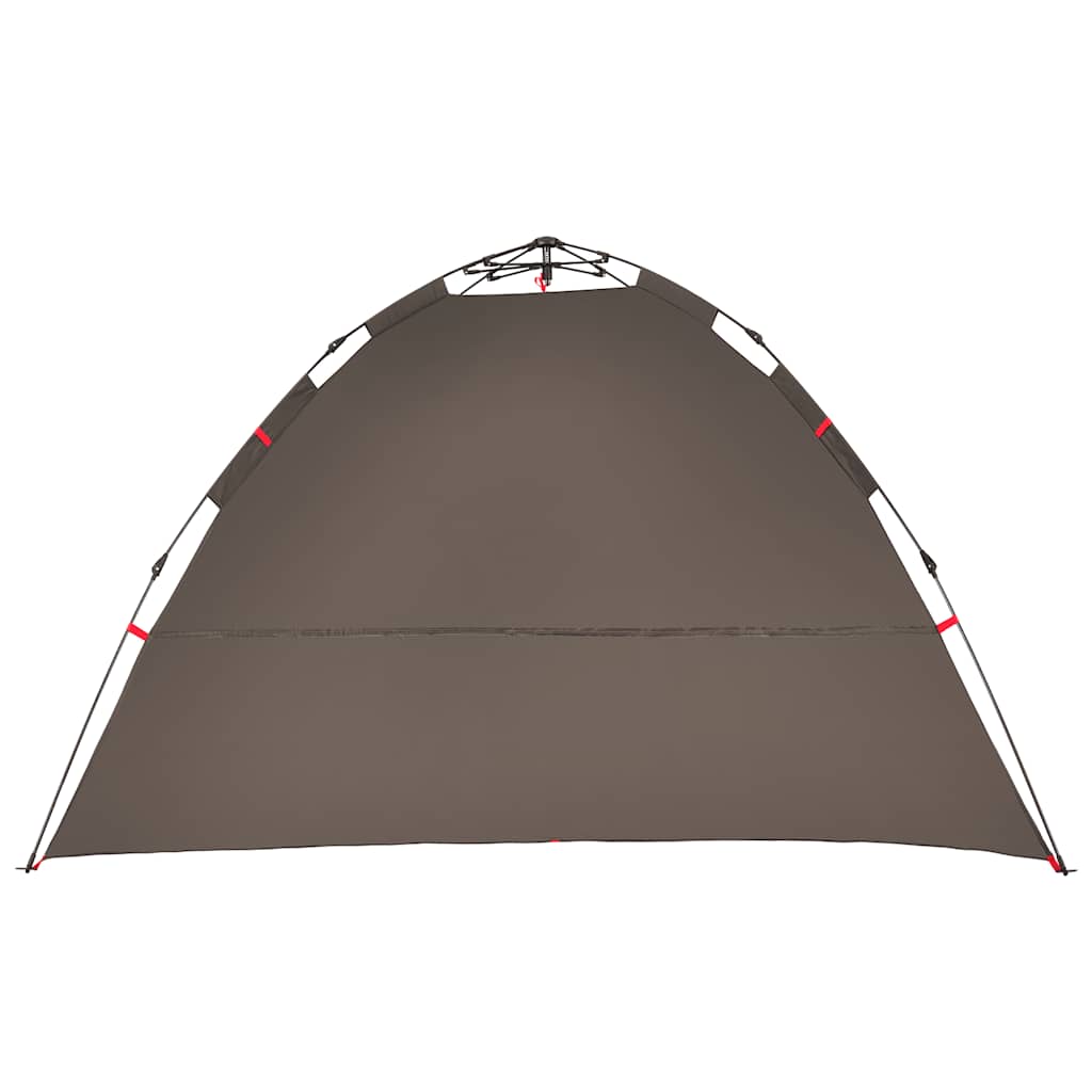 vidaXL Fishing Tent 4-Person Brown Quick Release - 36624