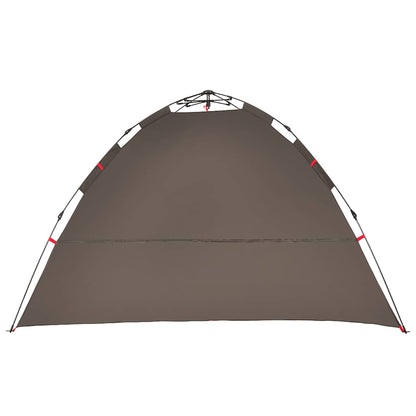 vidaXL Fishing Tent 4-Person Brown Quick Release - 36624