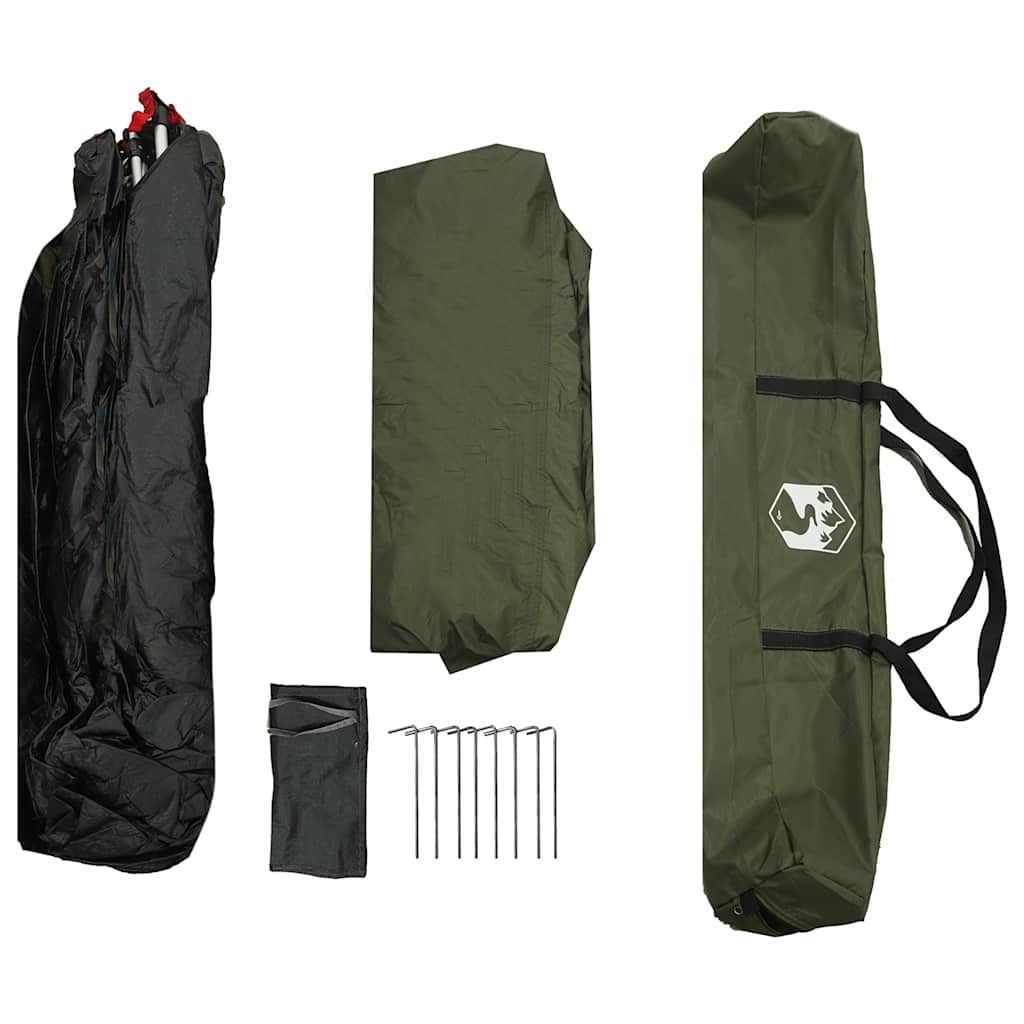 vidaXL Fishing Tent 4-Person Olive Green Quick Release - 36634