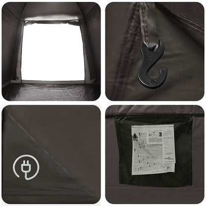 vidaXL Fishing Tent 4-Person Brown Quick Release - 36635