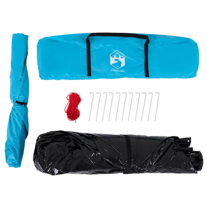 vidaXL Camping Tent Cabin 4-Person Blue Quick Release - 260 x 217 x 150 cm