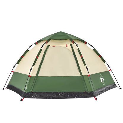 vidaXL Camping Tent Cabin 4-Person Green Quick Release - 273 x 273 x 129 cm
