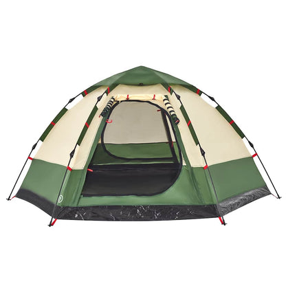 vidaXL Camping Tent Cabin 4-Person Green Quick Release - 273 x 273 x 129 cm