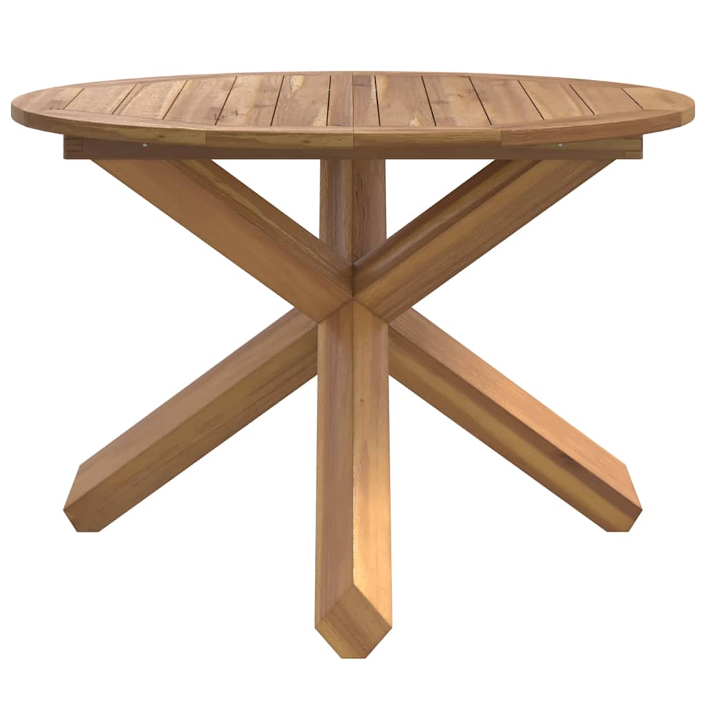 vidaXL Garden Table Ø109x74 cm Solid Wood Teak - Brown
