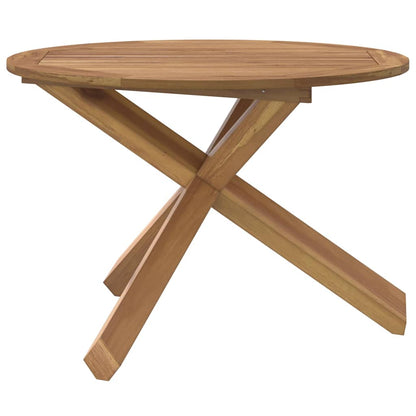 vidaXL Garden Table Ø109x74 cm Solid Wood Teak - Brown