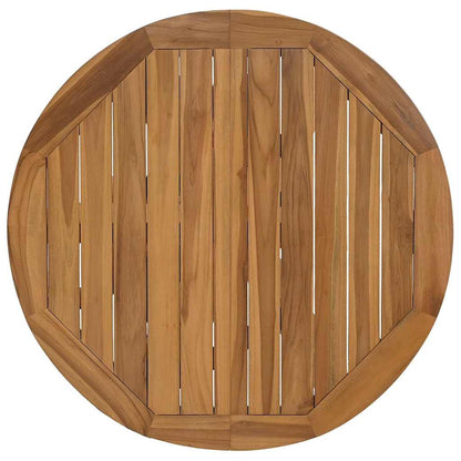 vidaXL Garden Table Ø109x74 cm Solid Wood Teak - Brown