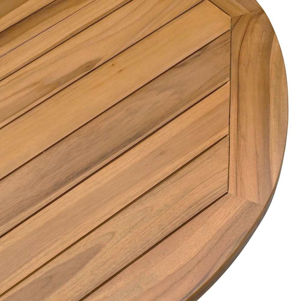vidaXL Garden Table Ø109x74 cm Solid Wood Teak - Brown