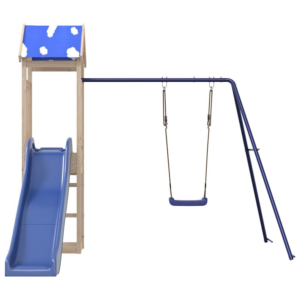 vidaXL Outdoor Playset Solid Wood Pine - Brown - 33248