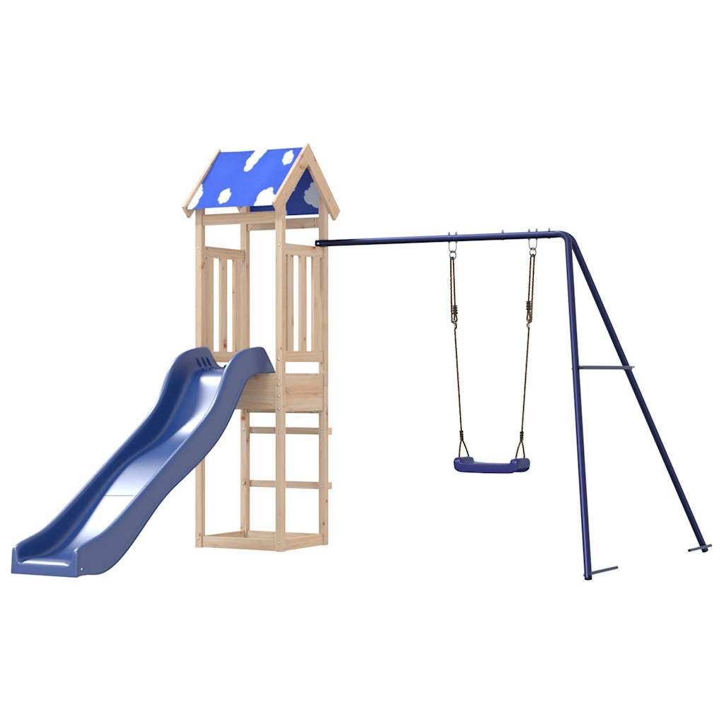 vidaXL Outdoor Playset Solid Wood Pine - Brown - 33248