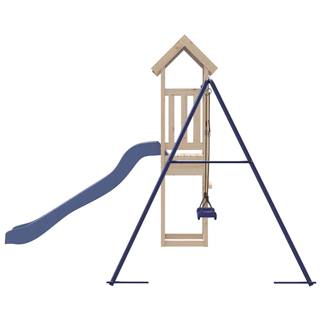 vidaXL Outdoor Playset Solid Wood Pine - Brown - 33248
