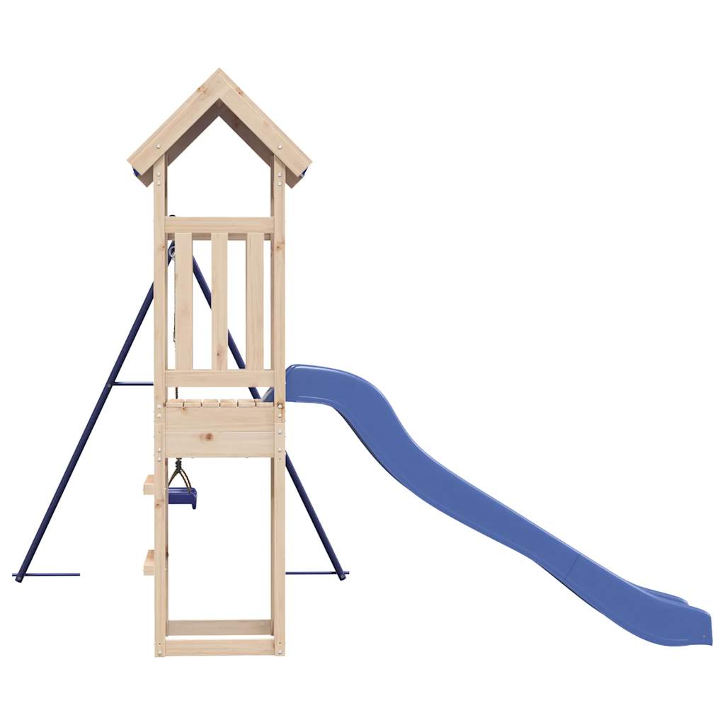 vidaXL Outdoor Playset Solid Wood Pine - Brown - 33248