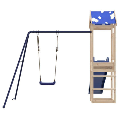 vidaXL Outdoor Playset Solid Wood Pine - Brown - 33248