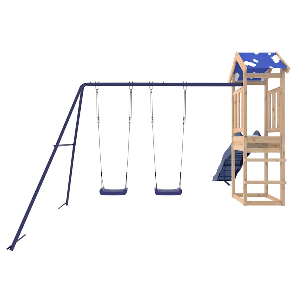 vidaXL Outdoor Playset Solid Wood Pine - Brown - 33249
