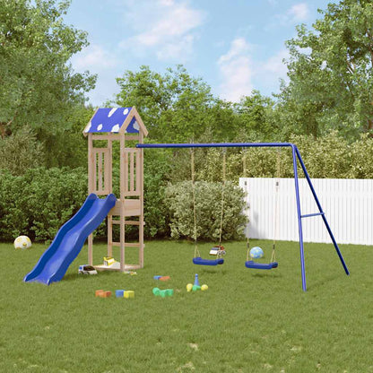 vidaXL Outdoor Playset Solid Wood Pine - Brown - 33249