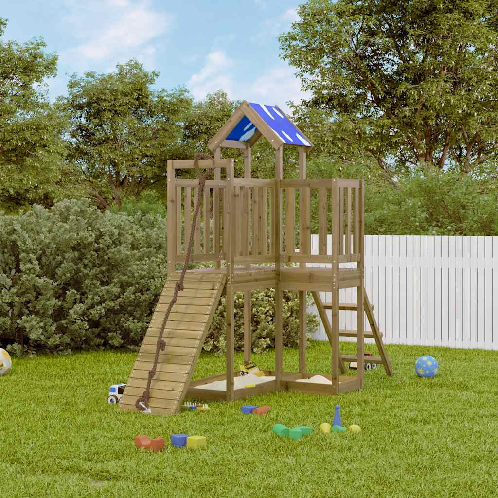 vidaXL Outdoor Playset Impregnated Wood Pine - Brown - 33269