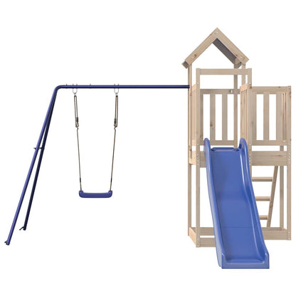 vidaXL Outdoor Playset Solid Wood Pine - Brown - 33282
