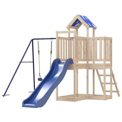 vidaXL Outdoor Playset Solid Wood Pine - Brown - 33282