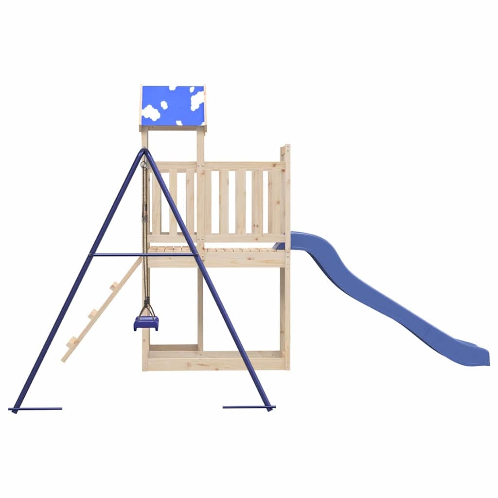 vidaXL Outdoor Playset Solid Wood Pine - Brown - 33282