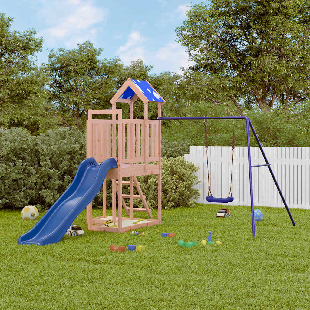 vidaXL Outdoor Playset Solid Wood Douglas - Brown - 33286