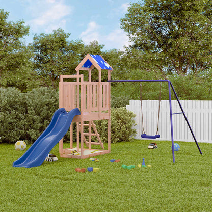 vidaXL Outdoor Playset Solid Wood Douglas - Brown - 33286