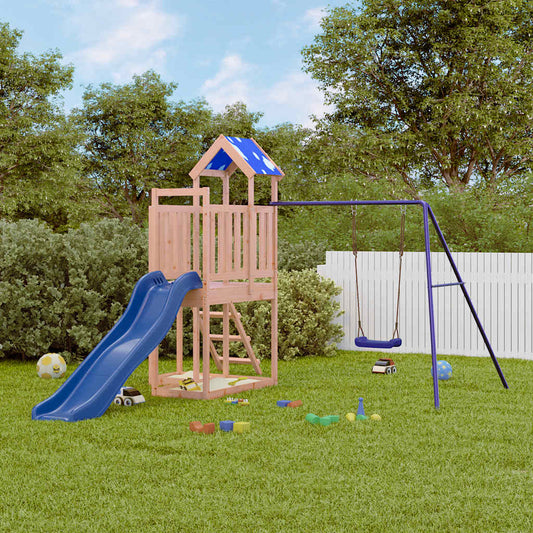 vidaXL Outdoor Playset Solid Wood Douglas - Brown - 33286