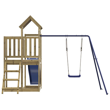 vidaXL Outdoor Playset Impregnated Wood Pine - Brown - 33297