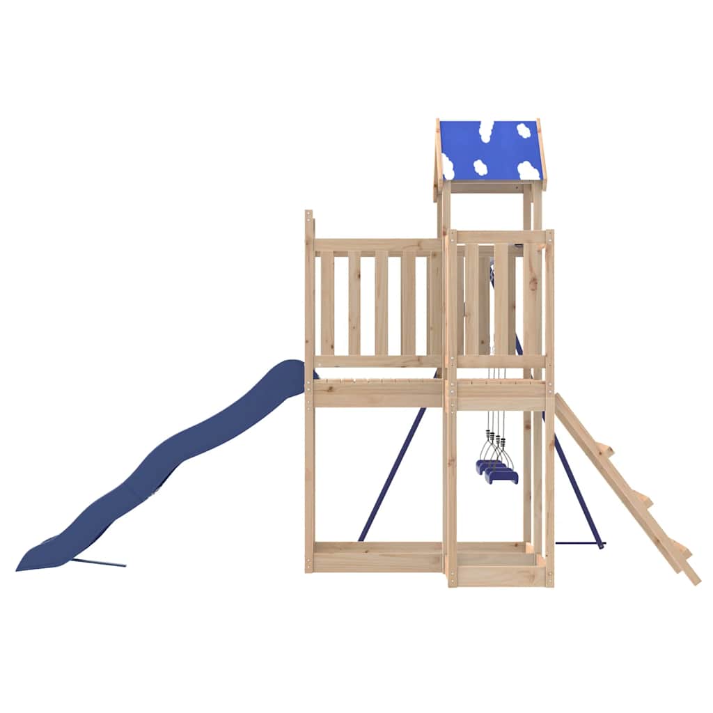 vidaXL Outdoor Playset Solid Wood Pine - Brown - 33304