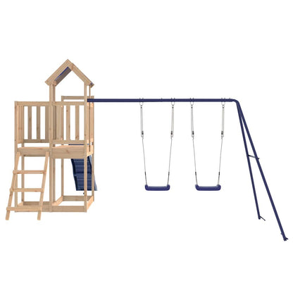 vidaXL Outdoor Playset Solid Wood Pine - Brown - 33304
