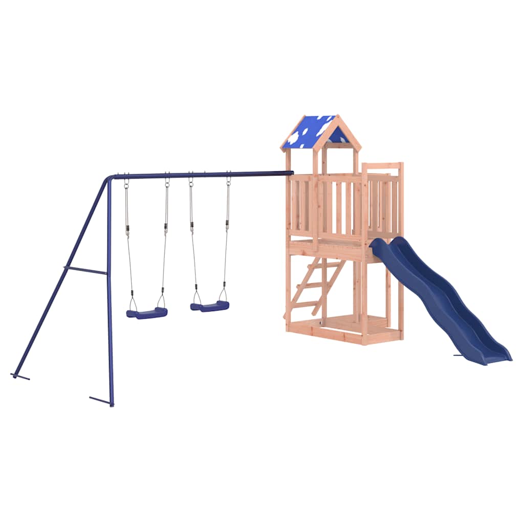 vidaXL Outdoor Playset Solid Wood Douglas - Brown - 33305