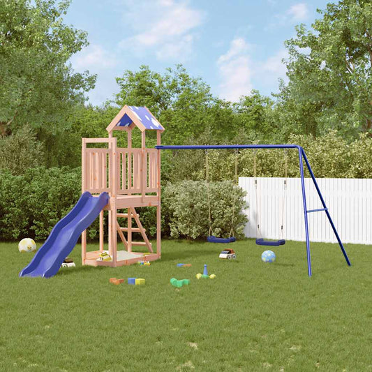 vidaXL Outdoor Playset Solid Wood Douglas - Brown - 33305