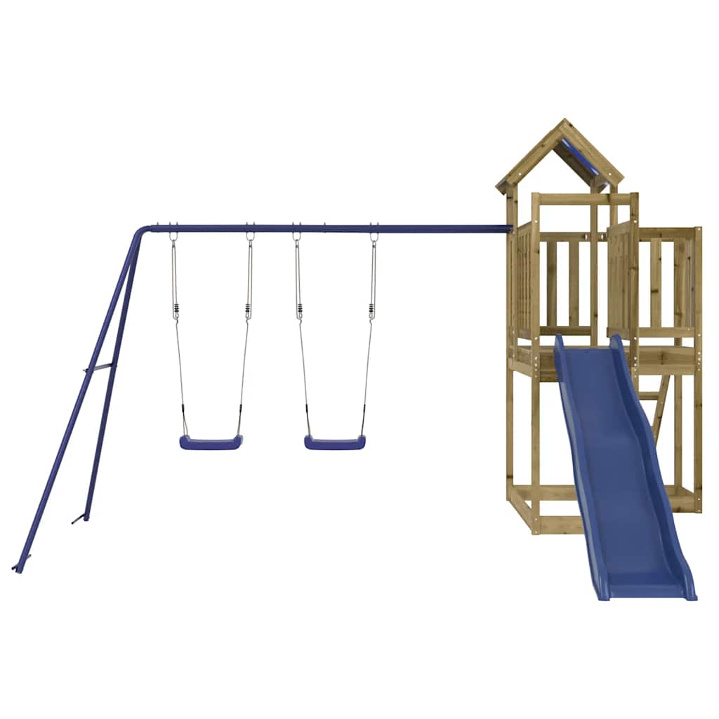 vidaXL Outdoor Playset Impregnated Wood Pine - Brown - 33306