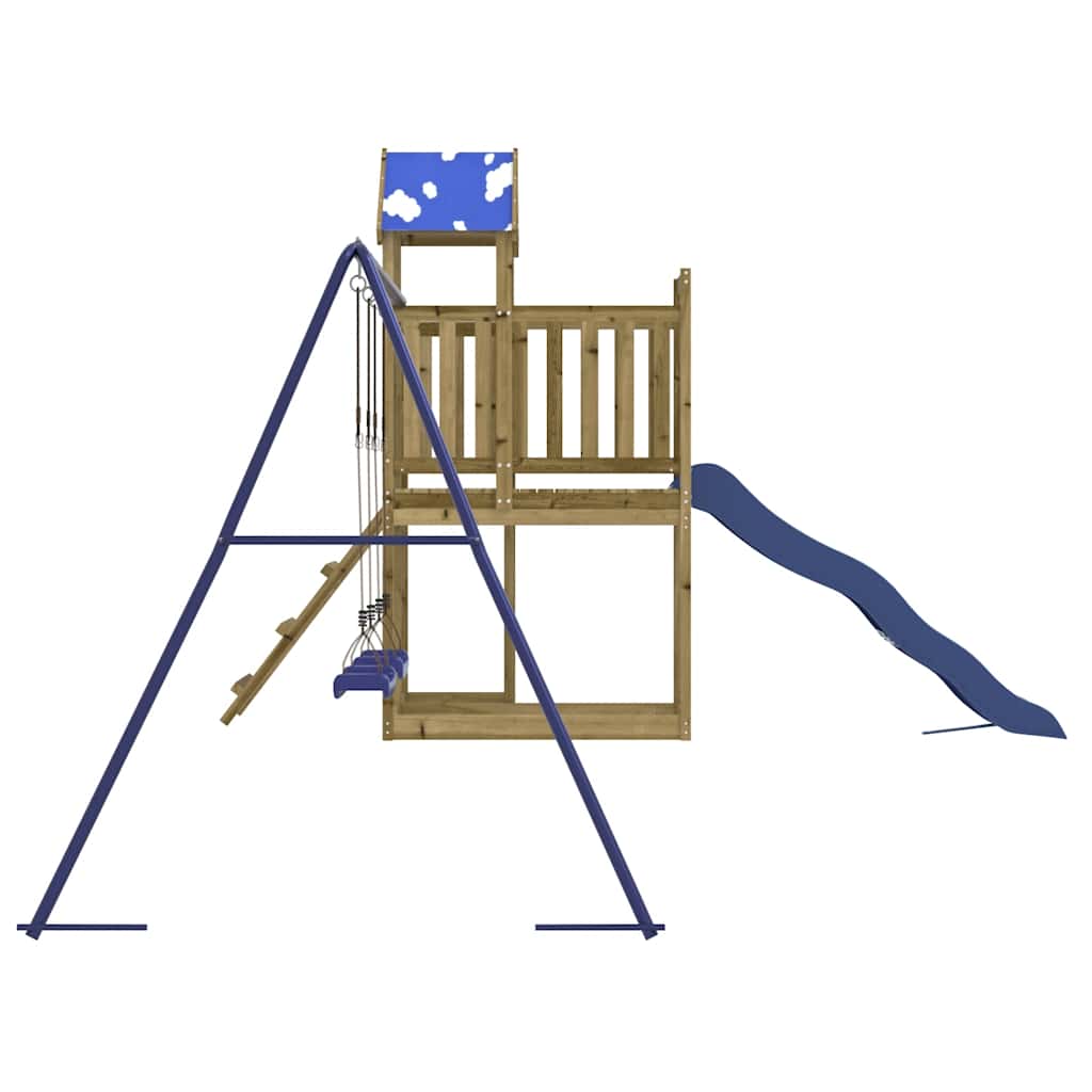 vidaXL Outdoor Playset Impregnated Wood Pine - Brown - 33306