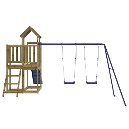 vidaXL Outdoor Playset Impregnated Wood Pine - Brown - 33306