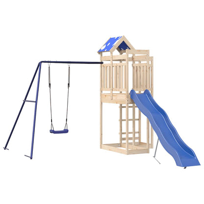 vidaXL Outdoor Playset Solid Wood Pine - Brown - 33327