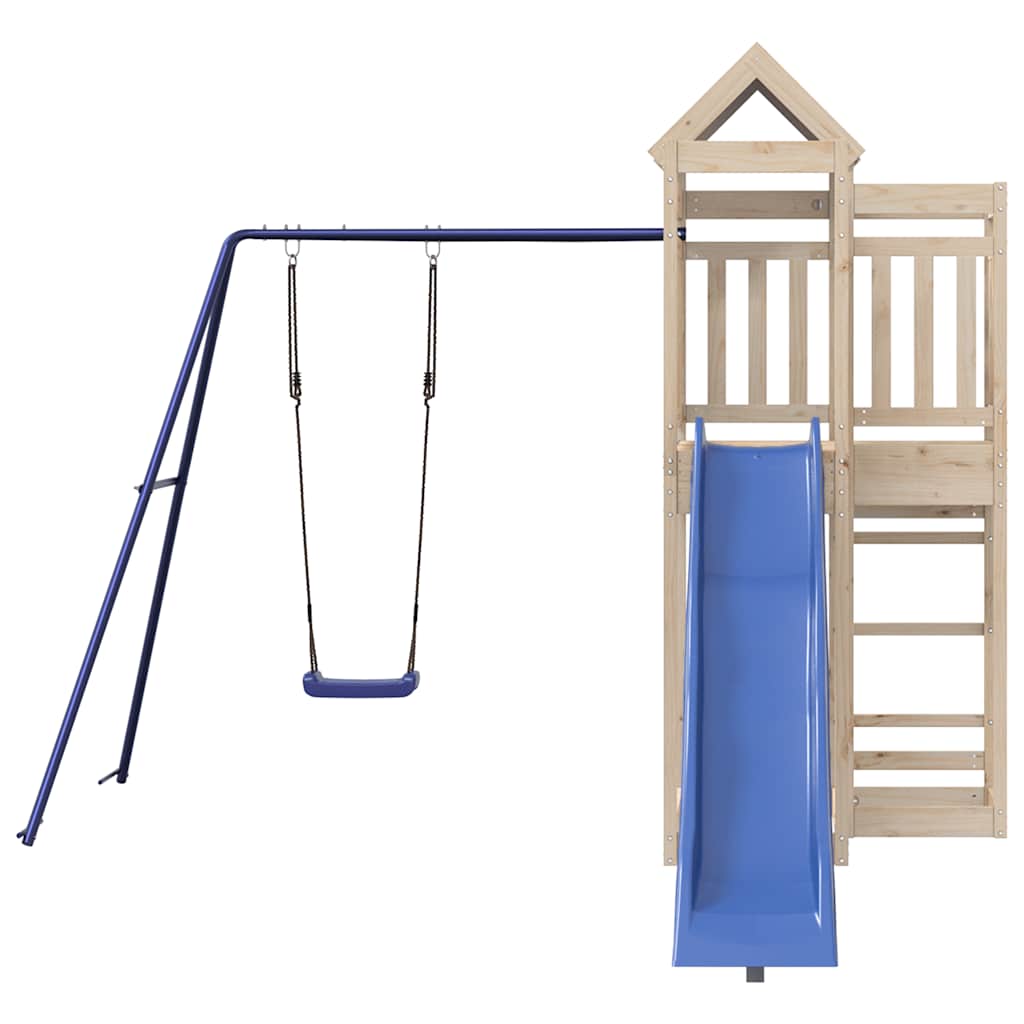vidaXL Outdoor Playset Solid Wood Pine - Brown - 33327